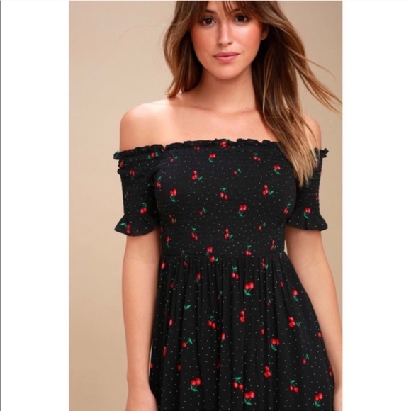 lulus cherry dress